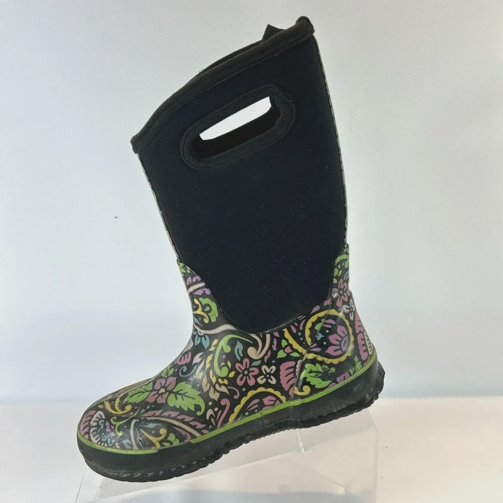 Bogs Classic Tuscany Waterproof Boots Sz Kids 3 Youth Girls Snow Rain Insulated